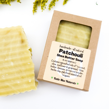Load image into Gallery viewer, Patchouli scented zero waste shaving soap for men