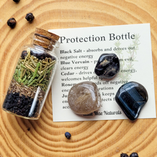 Load image into Gallery viewer, Protection Spell Bottle and Crystal Kit
