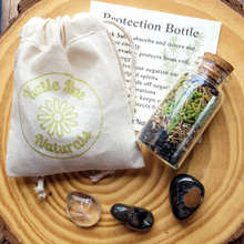 Load image into Gallery viewer, Protection Spell Bottle and Crystal Kit