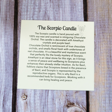 Load image into Gallery viewer, The Scorpio Candle (Chocolate Orchid) 9 oz
