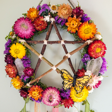 Load image into Gallery viewer, Summer Solstice Witches Bells Door Wreath