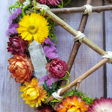 Load image into Gallery viewer, Summer Solstice Witches Bells Door Wreath