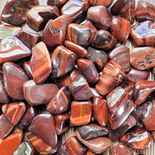 Load image into Gallery viewer, Red Tigers Eye Tumbled Gemstones - 0.5-1.5 inch