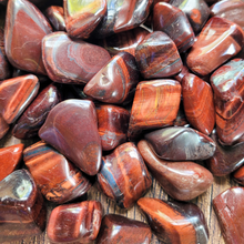 Load image into Gallery viewer, Red Tigers Eye Tumbled Gemstones - 0.5-1.5 inch
