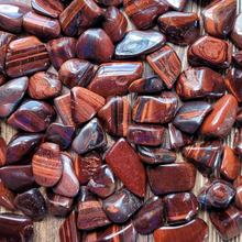 Load image into Gallery viewer, Red Tigers Eye Tumbled Gemstones - 0.5-1.5 inch