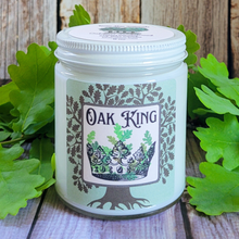 Load image into Gallery viewer, The Oak King Candle (Oakmoss Sandalwood) - 9 oz