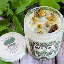Load image into Gallery viewer, The Oak King Candle (Oakmoss Sandalwood) - 9 oz