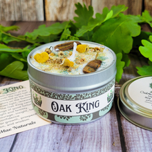 Load image into Gallery viewer, The Oak King Candle (Oakmoss Sandalwood) - 6 oz