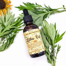 Load image into Gallery viewer, Litha Ritual Oil with Calendula, Lavender, and Mugwort - Summer Solstice Herb Infused Oil - Organic - Vegan