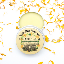 Load image into Gallery viewer, Herbal infused organic calendula salve for sensitive skin
