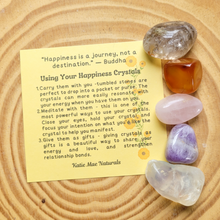 Load image into Gallery viewer, Happiness Crystals - Set of 5 Crystals for Happiness - Gemstones for Happiness