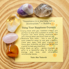 Load image into Gallery viewer, Happiness Crystals - Set of 5 Crystals for Happiness - Gemstones for Happiness