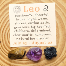 Load image into Gallery viewer, Set of 3 gemstomes Leo