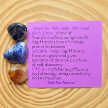 Load image into Gallery viewer, Set of 3 crystals for Sagittarius