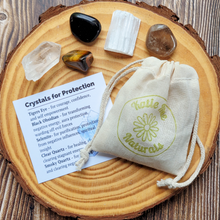 Load image into Gallery viewer, Protection Crystals - Set of 5 Crystals for Protection - Gemstones for Protection