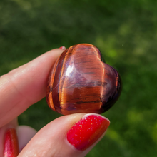 Load image into Gallery viewer, Red tigers eye crystal heart