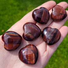 Load image into Gallery viewer, Red Tigers Eye gemstone heart