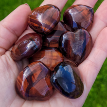 Load image into Gallery viewer, Red Tigers Eye carved heart