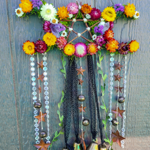 Load image into Gallery viewer, Triple Moon Witches Bells Wreath