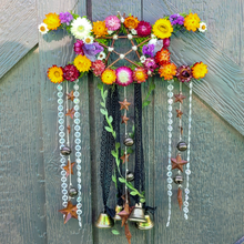 Load image into Gallery viewer, Triple Moon Witches Bells Wreath