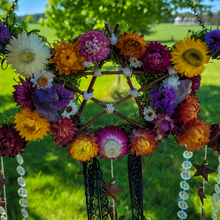Load image into Gallery viewer, Triple Moon Witches Bells Wreath