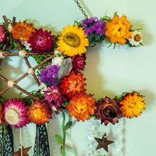 Load image into Gallery viewer, Triple Moon Witches Bells Wreath