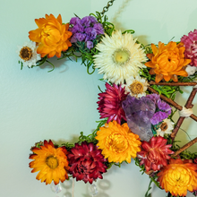 Load image into Gallery viewer, Triple Moon Witches Bells Wreath