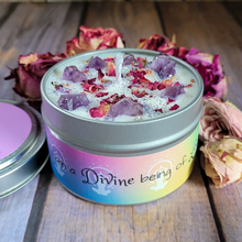 Load image into Gallery viewer, Self Empowerment Intention Candle (Blackened Amethyst) - 6 oz