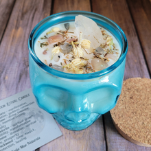 Load image into Gallery viewer, Full Moon Ritual Candle (Moon Garden) - 15 oz Skull Jar