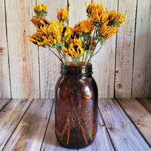 Load image into Gallery viewer, Dried Rudbeckia Flowers on Stems - Black Eyed Susan