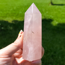 Load image into Gallery viewer, Rose Quartz Crystal Point - 4.5 inch