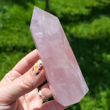 Load image into Gallery viewer, Rose Quartz Crystal Point - 4.5 inch