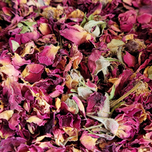 Load image into Gallery viewer, Red dried rose petals and buds