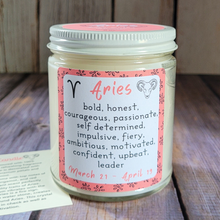 Load image into Gallery viewer, The Aries Candle (Amber Waters) - 9 oz