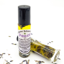 Load image into Gallery viewer, Peace - Herb and Crystal Infused Oil Roller with Lavender and Amethyst - Lavender Scent