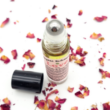 Load image into Gallery viewer, Love - Herb and Crystal Infused Oil Roller with Rose Petals and Rose Quartz Crystals - Love Spell Scent