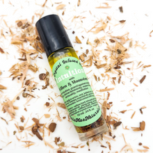Load image into Gallery viewer, Intuition - Herb and Crystal Infused Oil Roller with Willow and Moonstone Crystals - Orange Ylang Ylang Scent