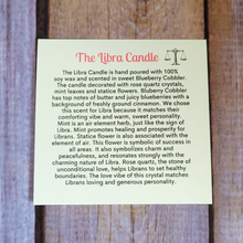 Load image into Gallery viewer, The Libra Candle (Blueberry Cobbler) - 9 oz