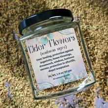 Load image into Gallery viewer, Organic dried elderflowers