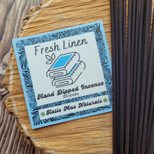 Load image into Gallery viewer, Fresh Linen Hand Dipped Incense Sticks - 20 pack