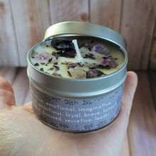 Load image into Gallery viewer, Scorpio crystal candle