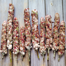 Load image into Gallery viewer, Mullein Torch with Rose Petals and Queen Anne's Lace - Hag Taper