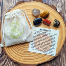 Load image into Gallery viewer, Five tumbled gemstones for Samhain