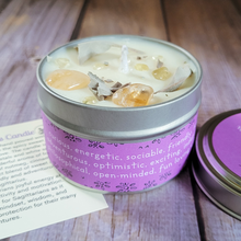 Load image into Gallery viewer, Sagittarius Gift Set - Candle and Crystals for Sagittarius