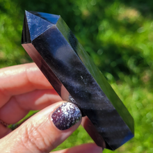 Load image into Gallery viewer, Silver Sheen Obsidian Point
