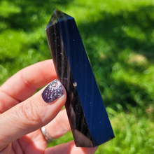 Load image into Gallery viewer, Silver Sheen Obsidian Point