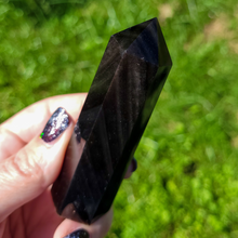 Load image into Gallery viewer, Silver Sheen Obsidian Point