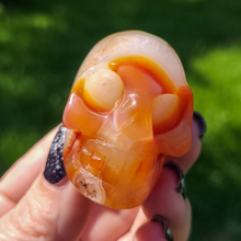 Load image into Gallery viewer, Carnelian Skull 2.5 inch - Carved Carnelian Gemstone Skull