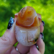 Load image into Gallery viewer, Carnelian Skull 2.5 inch - Carved Carnelian Gemstone Skull