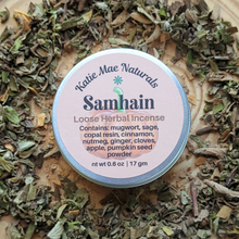 Load image into Gallery viewer, Samhain Herbal Incense Blend - Loose Incense with Herbs and Resins for Samhain